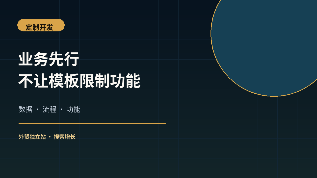 定制开发为什么比套用SaaS模板更适合复杂外贸项目？